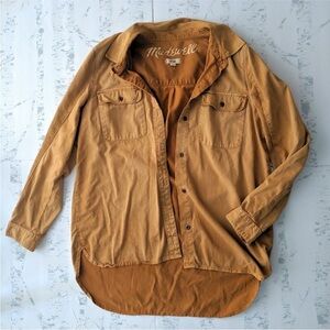 Madewell Mustard Button-up Work Shirt